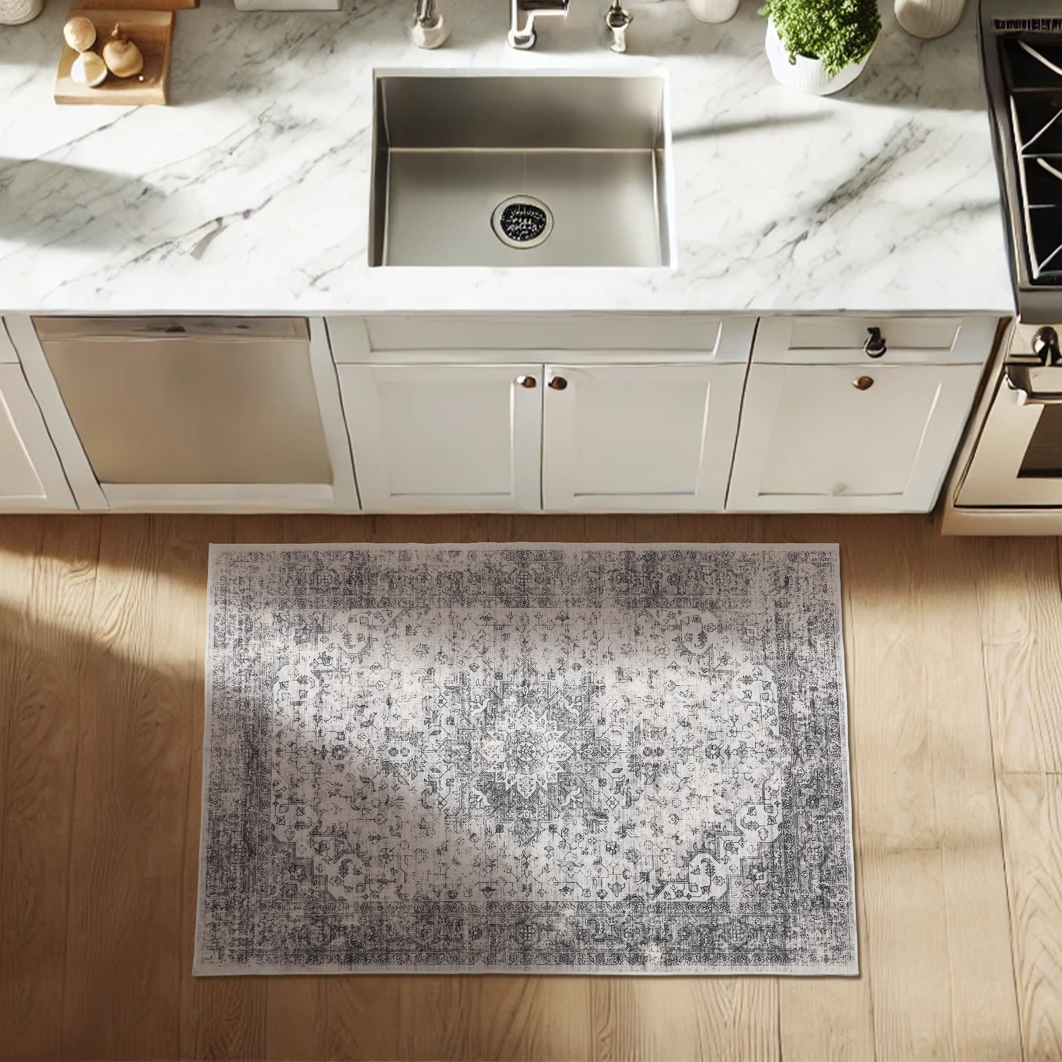 Grey Entryway Rug